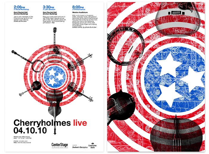 Cherryholmes live poster