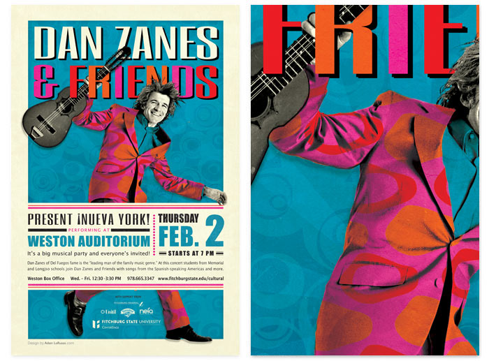 Dan Zanes and Friends gig concert poster