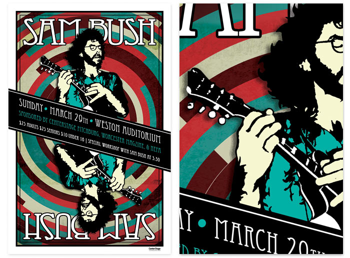 Sam Bush gig poster